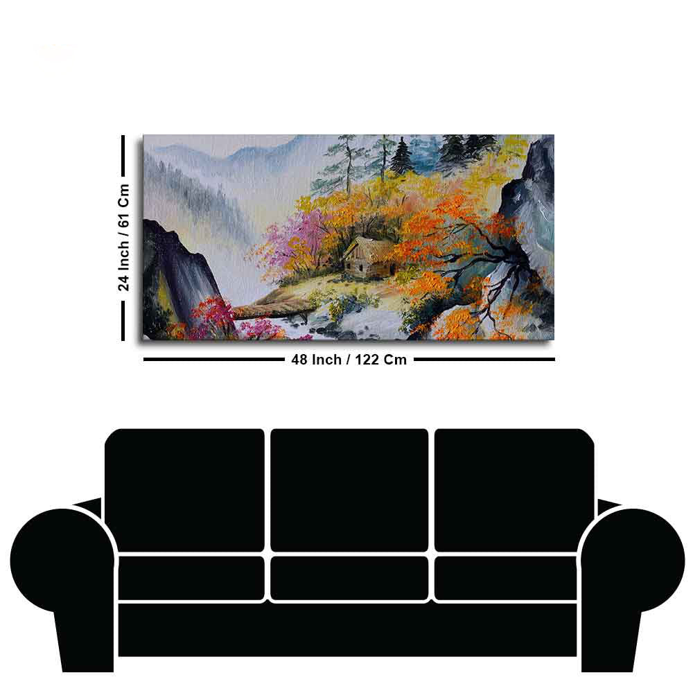 Amazing View Premium Canvas Abstract Wall Painting