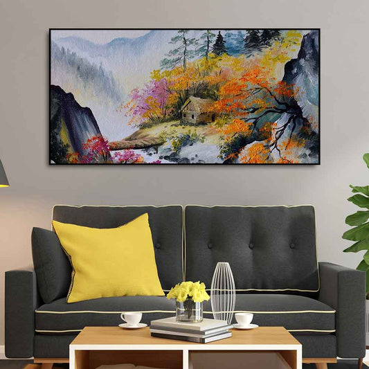 Amazing View Premium Canvas Abstract Wall Painting