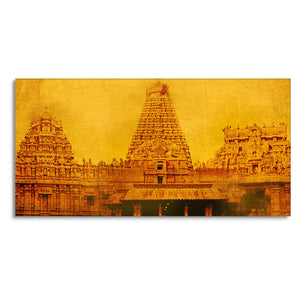 Ancient Brihadeeswara Temple of Tamilnadu Canvas Wall Painting