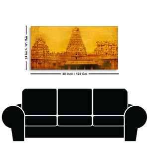 Ancient Brihadeeswara Temple of Tamilnadu Canvas Wall Painting