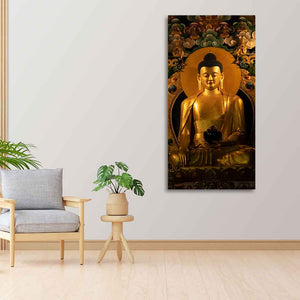 Ancient Buddha Statue Canvas Wall Painting