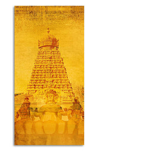 Ancient Temple of Brihadeeswara Canvas Wall Painting