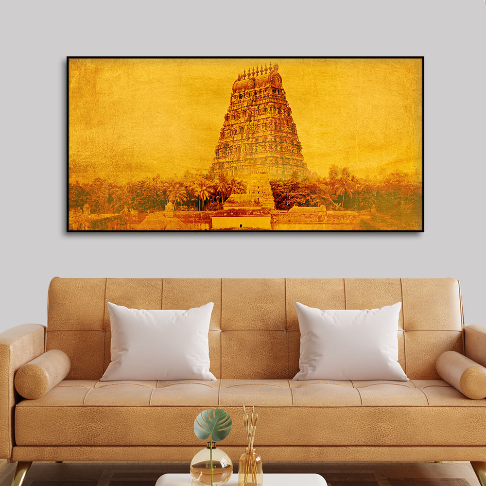 Ancient Temple of Tamilnadu Canvas Wall Painting