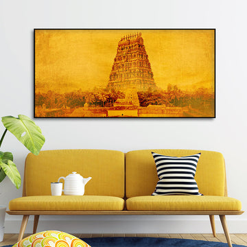 Ancient Temple of Tamilnadu Canvas Wall Painting