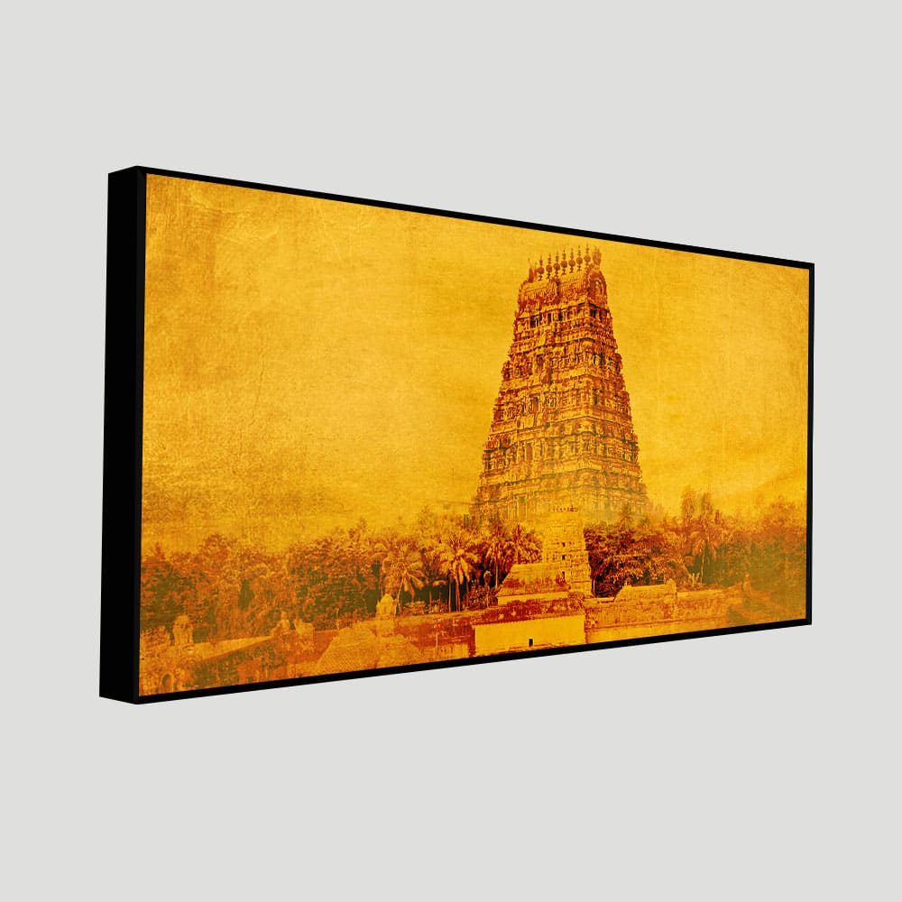 Ancient Temple of Tamilnadu Canvas Wall Painting