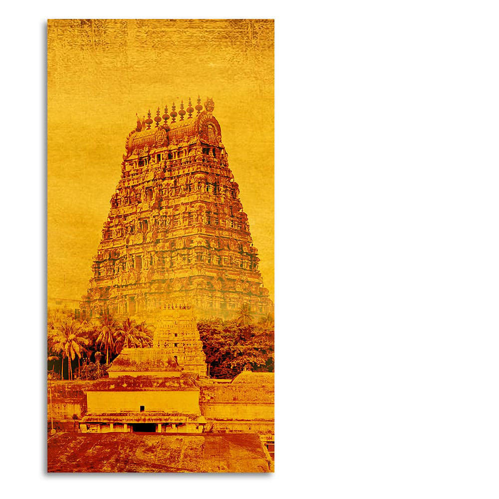 Ancient Temple of Tamilnadu Wall Painting