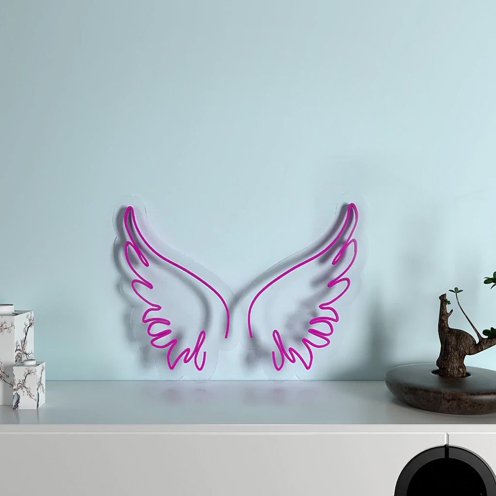 Angel Wings Design Neon LED Light