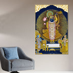 antique-lord-shrinathji-pichwai-styled-canvas-wall-painting