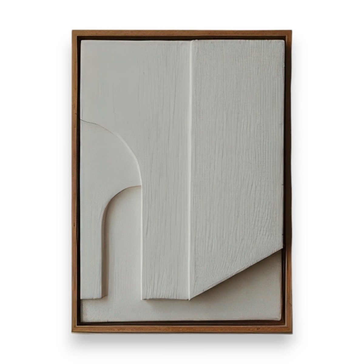 Arch Motif and Natural Finish 3D Wall Art Home Decor