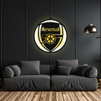 Arsenal Logo LED Wall Hanging Light for Bedroom and Wall Decor