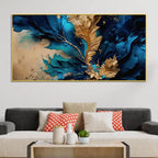 Artistic Abstract Canvas Painting for Elegant Living Room