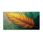 Artistic Abstract Feather Canvas Wall Painting for Home Interiors