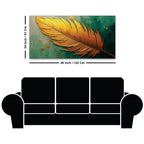 Artistic Abstract Feather Canvas Wall Painting for Home Interiors