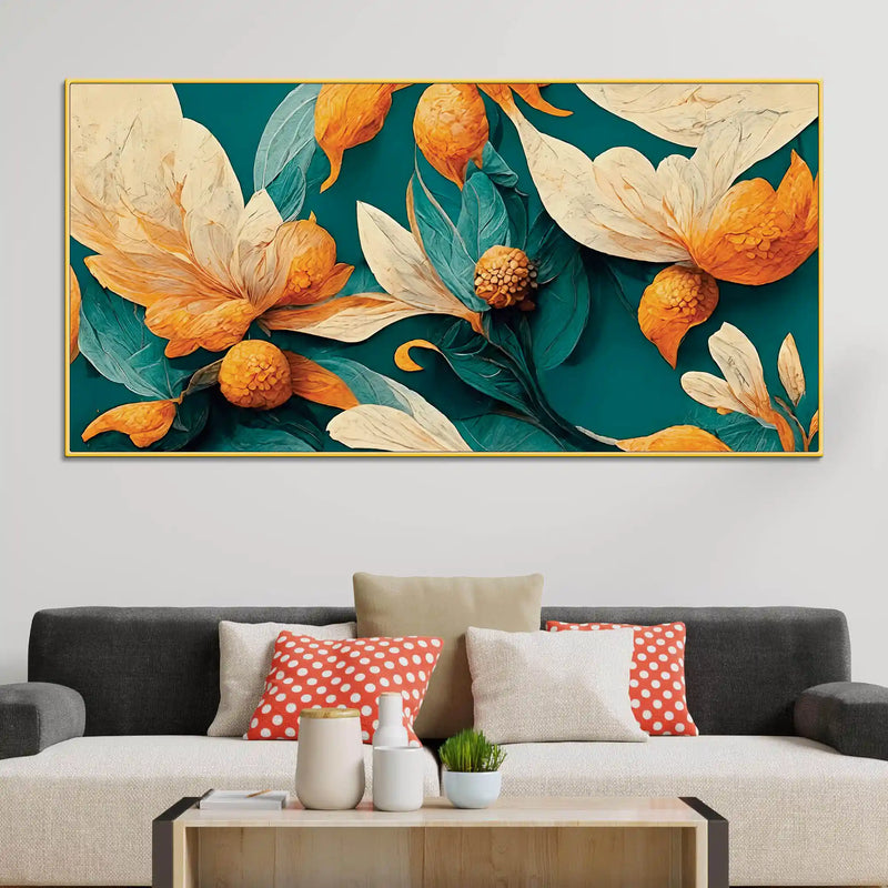 artistic-abstract-floral-canvas-wall-painting