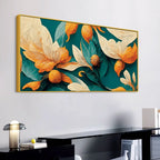 Artistic Abstract Floral Canvas Wall Painting
