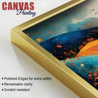 Artistic Abstract Hills Canvas Wall Art Painting for Home Decoration