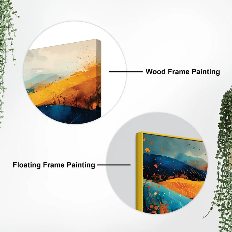 Artistic Abstract Hills Canvas Wall Art Painting for Home Decoration
