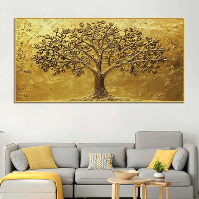 Artistic Abstract Tree of Life Canvas Wall Painting