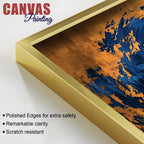 Artistic Abstract Wave Canvas Wall Painting