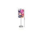 Artistic Art Printed Modern Stainless Steel Metal Finish Table Lamp