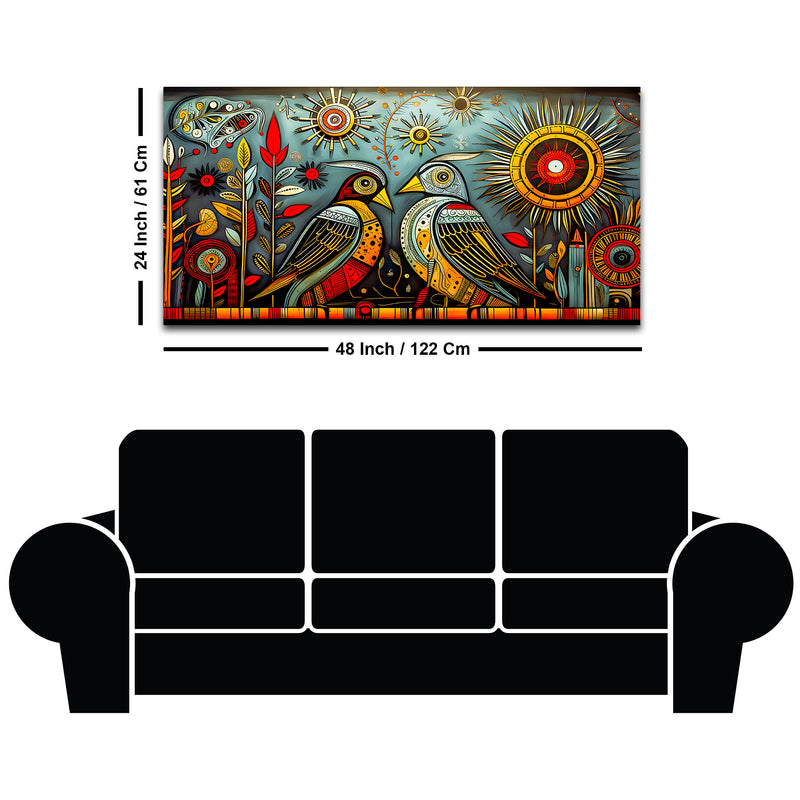 Artistic Bird Wall Painting for Home & Office