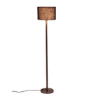 Artistic Blue Color Drum Shaped Designer Steel Floor Lamp