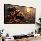 Artistic Bonsai Tree Canvas Abstract Painting
