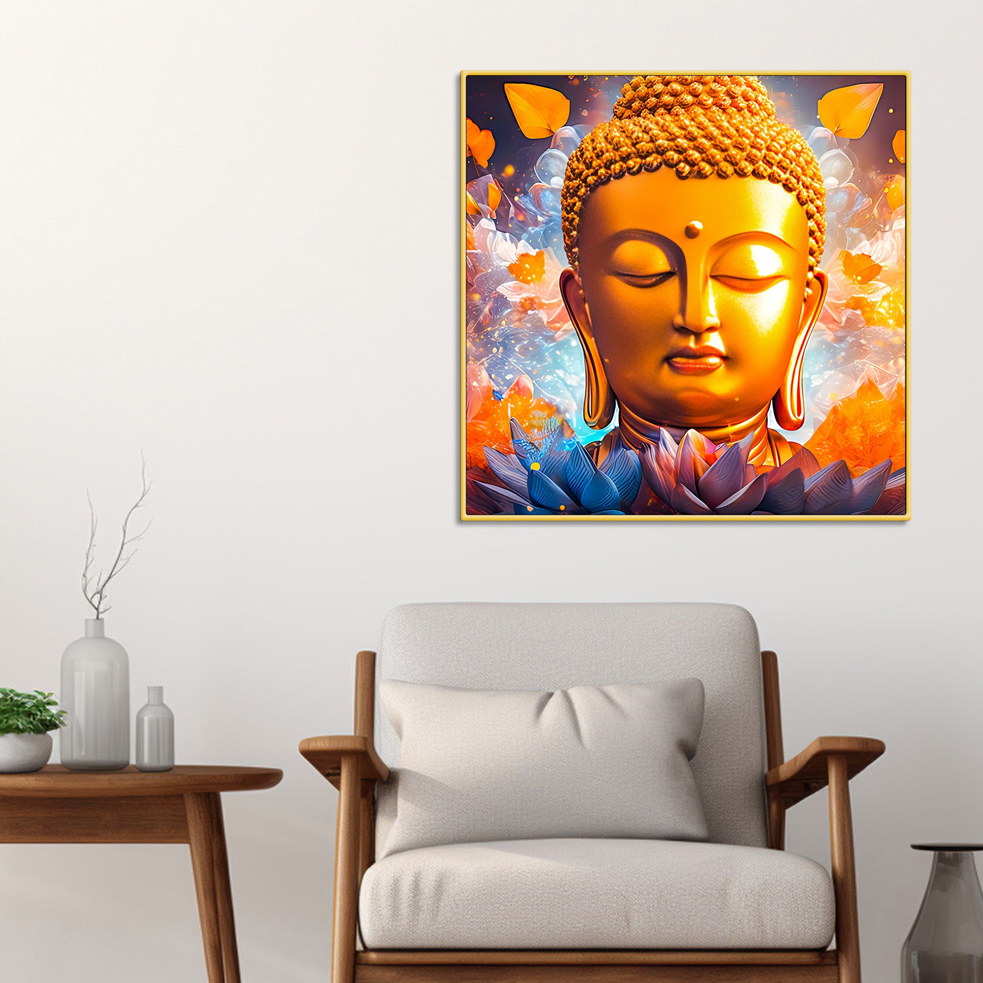 Artistic Buddha Canvas Painting for Luxury Homes