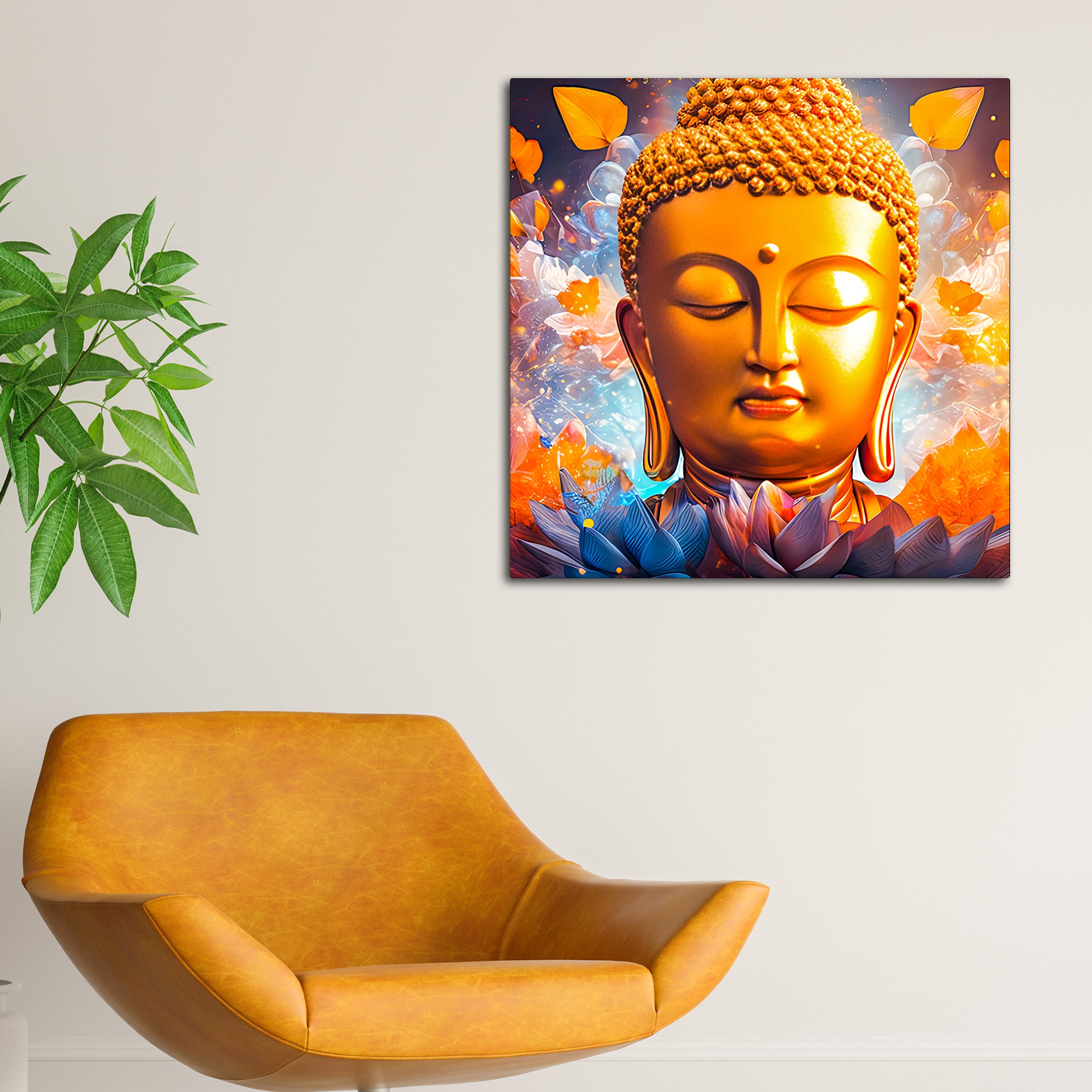 Artistic Buddha Canvas Painting for Luxury Homes