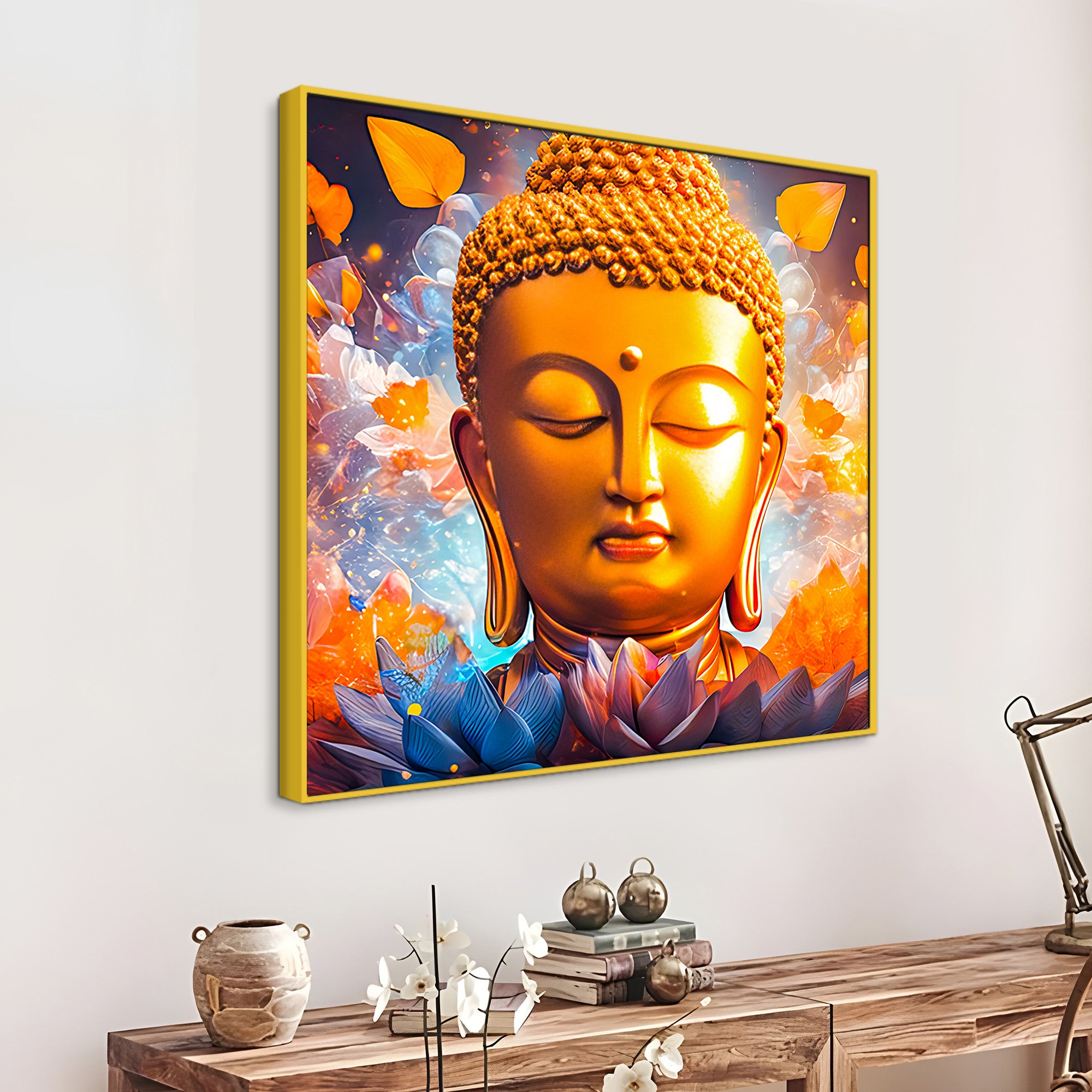 Artistic Buddha Canvas Painting for Luxury Homes