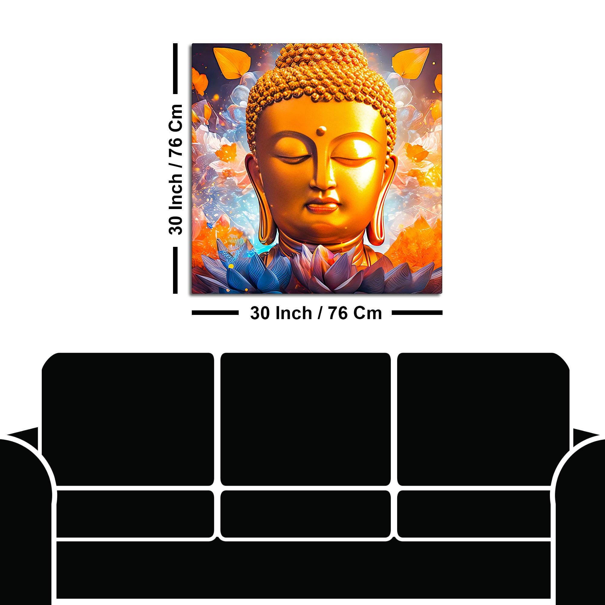 Artistic Buddha Canvas Painting for Luxury Homes