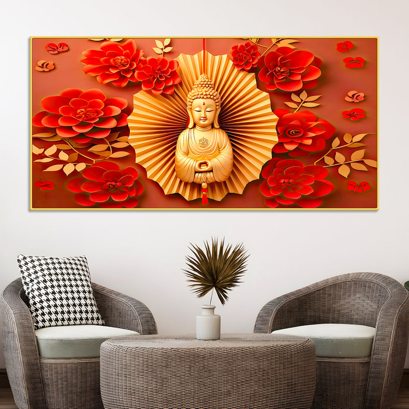 Artistic Buddha Canvas Painting for Premium Wall Decor