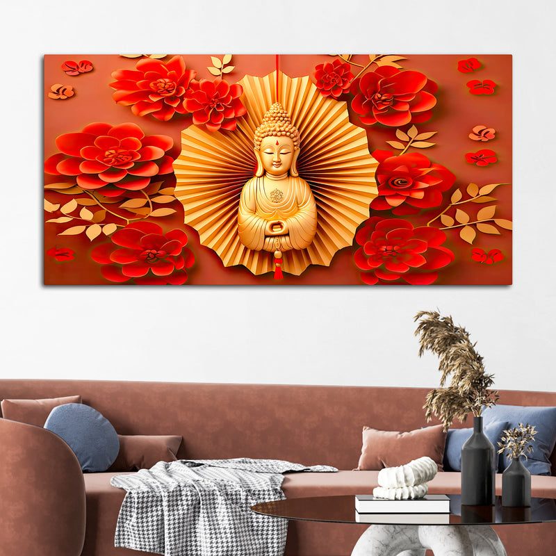 Artistic Buddha Canvas Painting for Premium Wall Decor