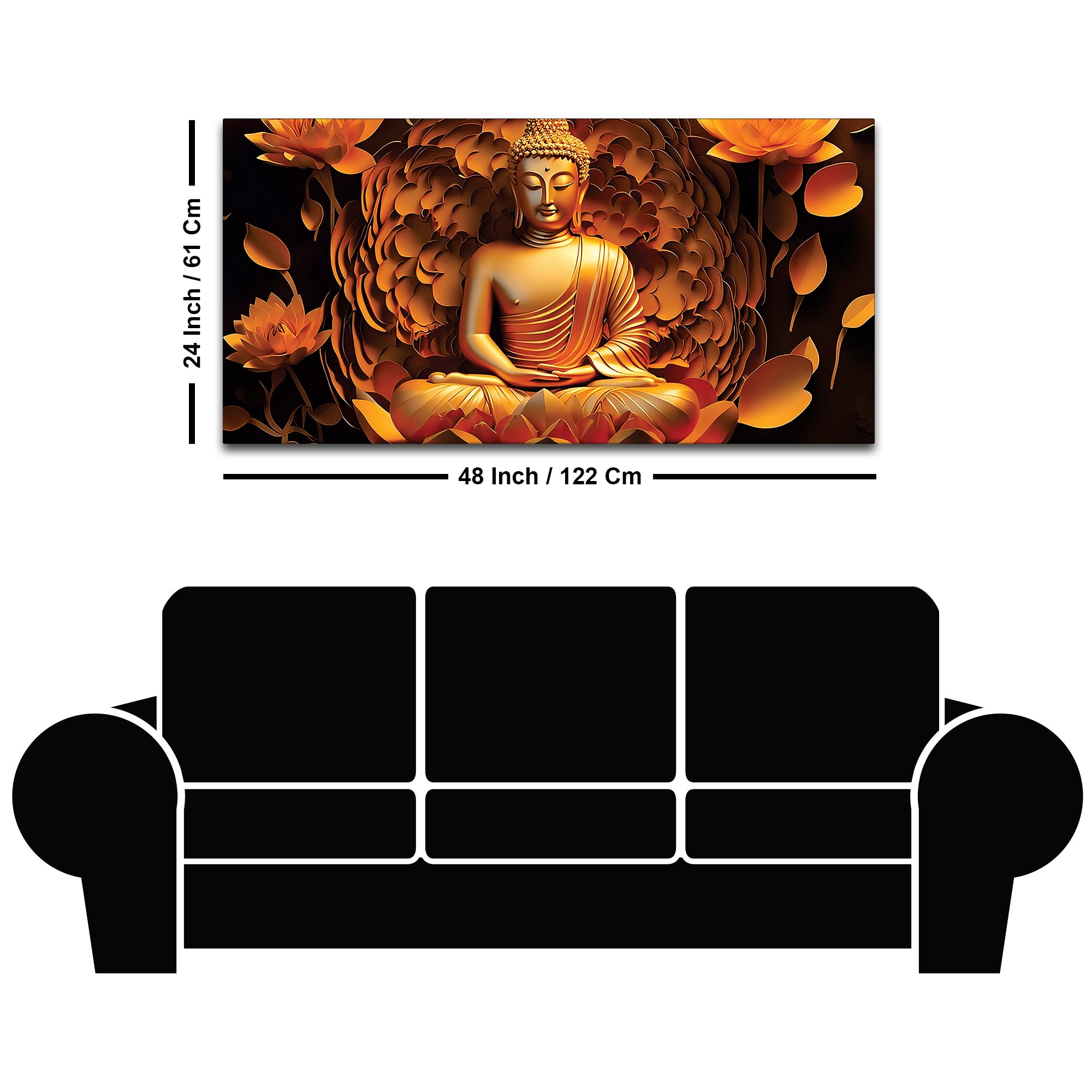 Artistic Buddha Painting for Contemporary Home Décor