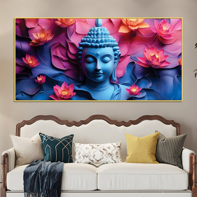  artistic-buddha-wall-painting-for-living-area
