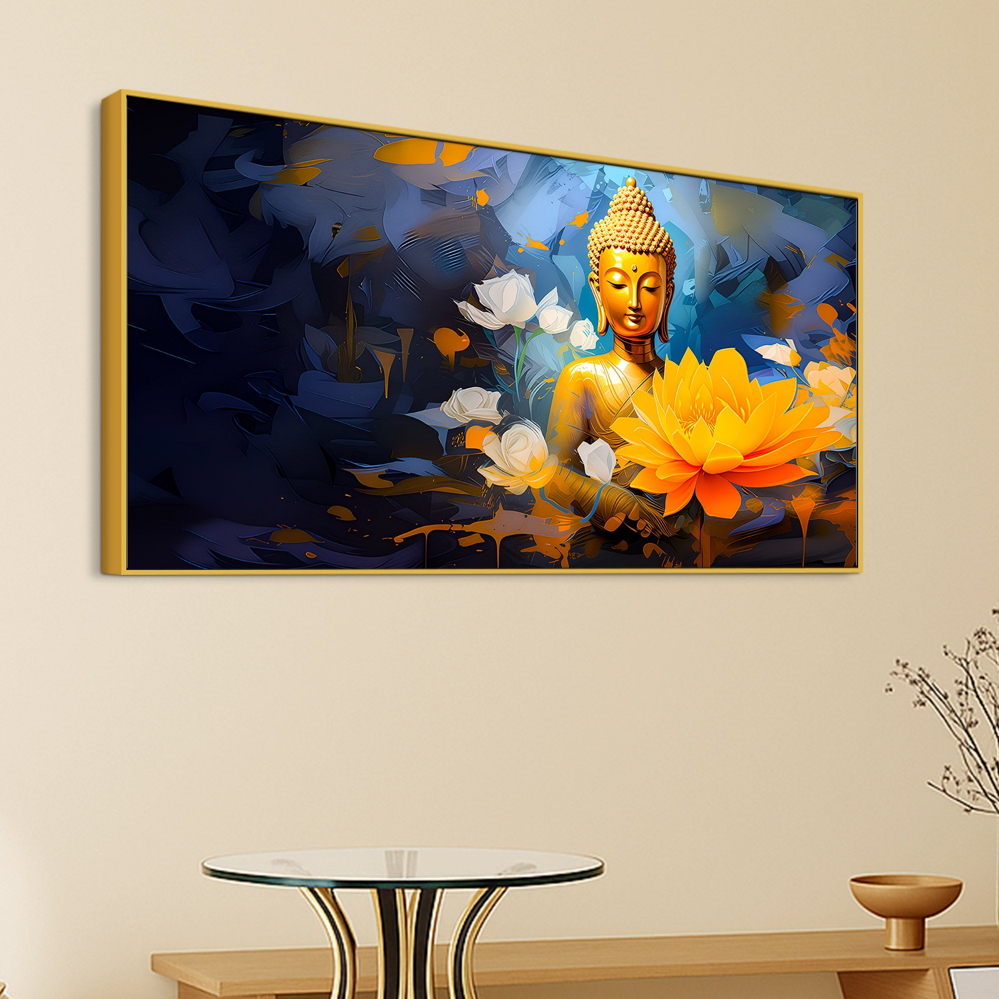 Artistic Buddha Wall Painting for Stylish Décor