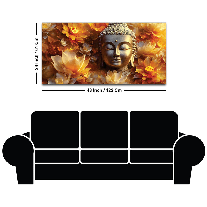 Artistic Buddha Wall Painting for Wall Décor