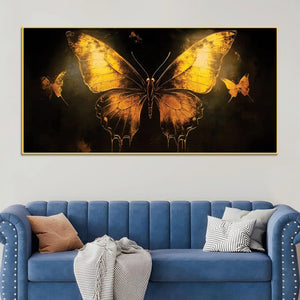 Artistic Butterfly Canvas Wall Abstract Painting for Modern Decor