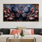 Artistic Butterfly Wall Painting for Elegant Interior Styling