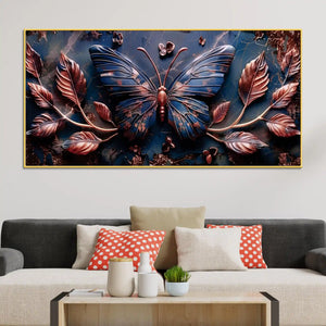 Artistic Butterfly Wall Painting for Elegant Interior Styling