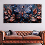 Artistic Butterfly Wall Painting for Elegant Interior Styling