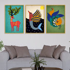Artistic Canvas Wall Painting Set of Three