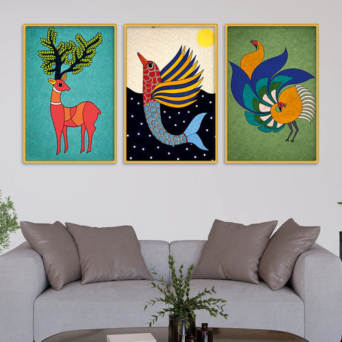 Artistic Canvas Wall Painting Set of Three
