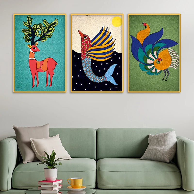 Artistic Canvas Wall Painting Set of Three