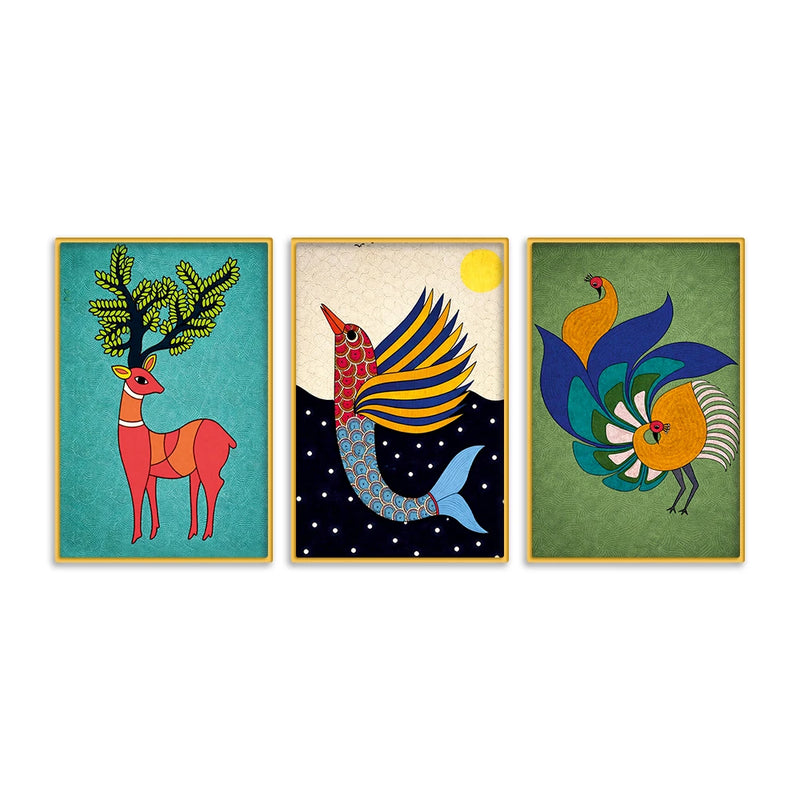 Artistic Canvas Wall Painting Set of Three