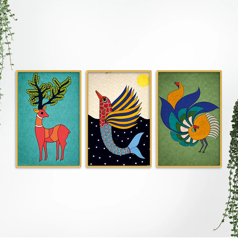 Artistic Canvas Wall Painting Set of Three