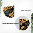 Artistic Deer Floral Canvas Wall Painting for Premium Luxury Decor
