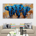 Artistic Elephant Canvas Wall Painting for Home