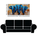 Artistic Elephant Canvas Wall Painting for Home