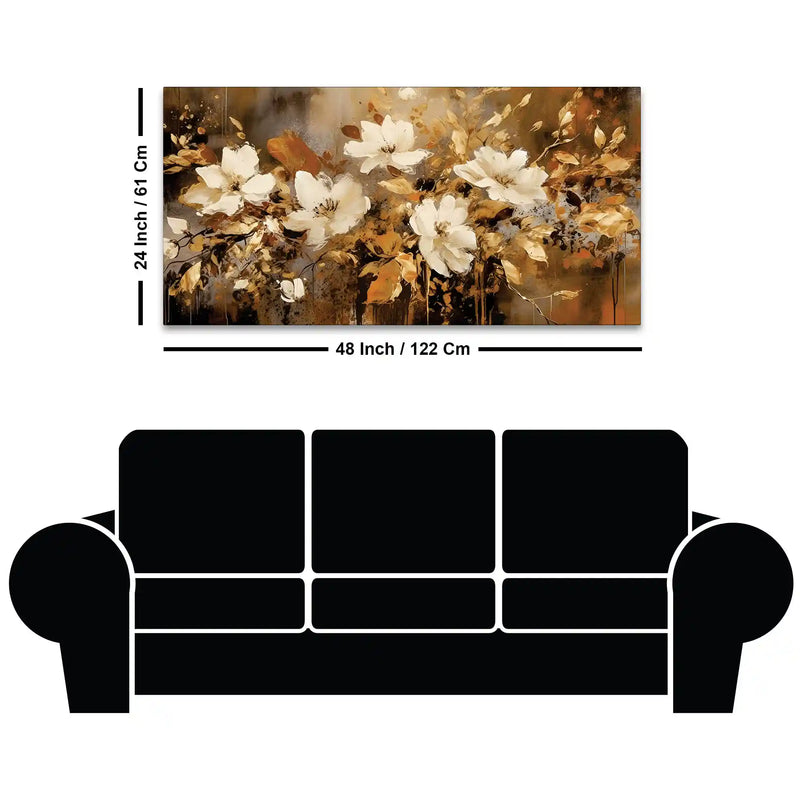 Artistic Floral Canvas Wall Décor Painting for Home Décor
